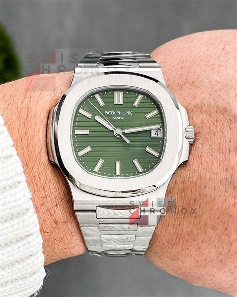 patek philippe nautilus olive green|Patek Philippe Nautilus 5711/1A Olive Green Watch .